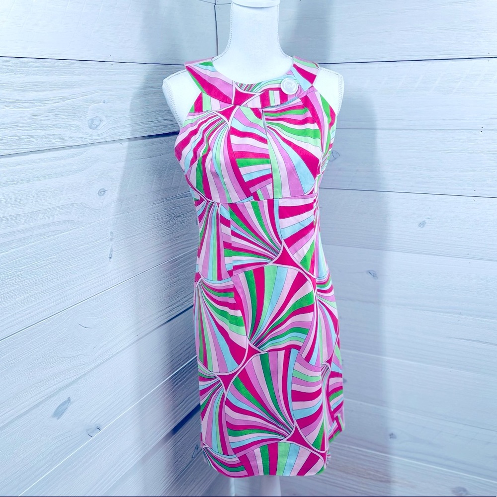 Melly M Retro Vibe Print Dress 6 FREE SHIP
